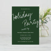 Moderne minimalistische bedrijfstypografie feestda kaart (Staand voorkant)