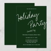 Moderne minimalistische bedrijfstypografie feestda kaart (Voorkant / Achterkant)