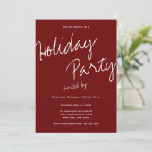 Moderne minimalistische bedrijfstypografie feestda kaart (Staand voorkant)