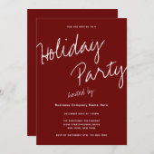 Moderne minimalistische bedrijfstypografie feestda kaart (Voorkant / Achterkant)