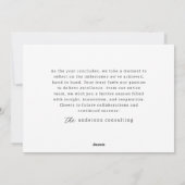 Moderne minimalistische bedrijfsvoering feestdagenkaart (Achterkant)