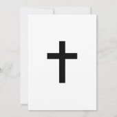 Moderne minimalistische begrafenisaankondiging kaart (Achterkant)