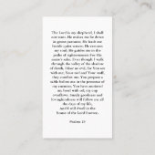 Moderne minimalistische begrafenisgebedsgebed Kaar Visitekaartje (Achterkant)