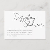 Moderne Minimalistische behuizing voor de showroom Informatiekaartje (Voorkant)