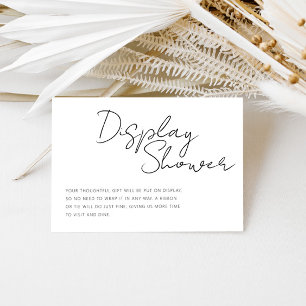 Moderne Minimalistische behuizing voor de showroom Informatiekaartje