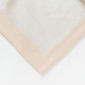 Moderne minimalistische Beige 4 familiefoto's Fleece Deken (Hoek)