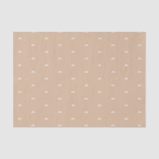 Moderne minimalistische beige boho regenboog tissuepapier (Voorkant)