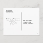 Moderne minimalistische beige business feestdagenkaart (Achterkant)