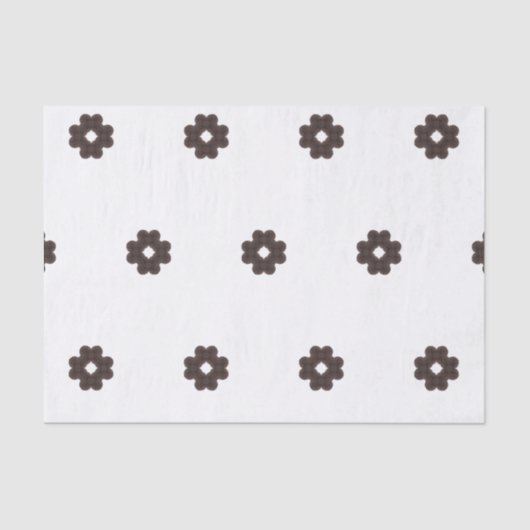 Moderne minimalistische beige en bruine  patronen tissuepapier (Voorkant)