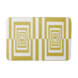 Moderne Minimalistische Beige Geometrisch Badmat