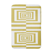 Moderne Minimalistische Beige Geometrisch  Badmat (Voorkant Verticaal)