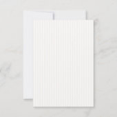 Moderne Minimalistische Beige Gestreepte Boog Brui Kaart (Achterkant)