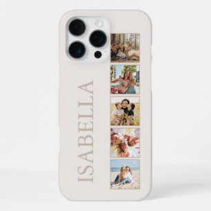 Moderne minimalistische beige op maat gemaakte fot iPhone 16 pro max hoesje