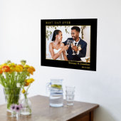 Moderne, minimalistische beste dag-op-dag-bruiloft folie afdrukken (Laag (Keuken))