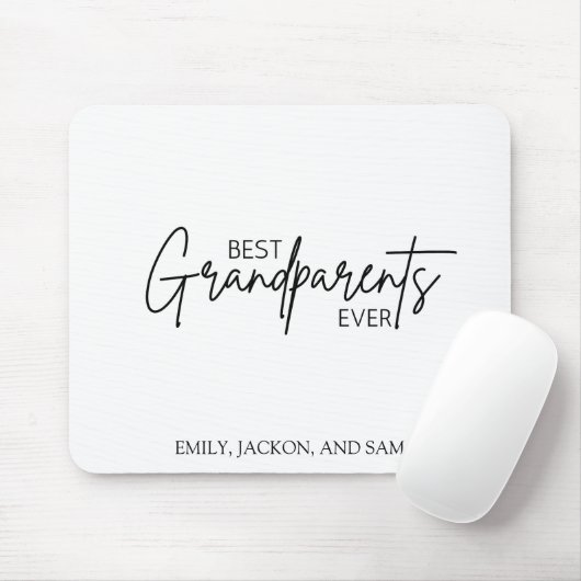 Moderne minimalistische beste grootouders ooit muismat (Met muis)