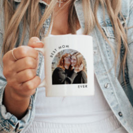 Moderne minimalistische beste mam ooit geschenken koffiemok