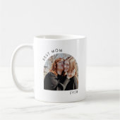 Moderne minimalistische beste mam ooit geschenken  koffiemok (Links)