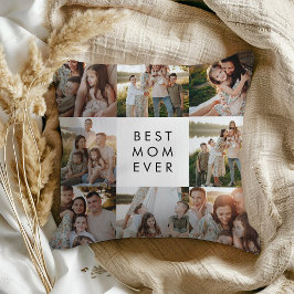 Moderne minimalistische beste moeder foto kussen