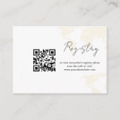 Moderne minimalistische bestemming bruiloft regist informatiekaartje (Voorkant)