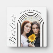 Moderne minimalistische bestities BFF fotoboog Fotoplaat (Voorkant)