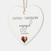 Moderne minimalistische betrokkenheid keramisch ornament (Links)