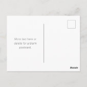 Moderne minimalistische bewerkbare naam | Zwart & Briefkaart (Achterkant)