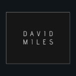 Moderne minimalistische bewerkbare naam | Zwart & Flyer<br><div class="desc">Modern ogende aanpasbare naam of andere tekst, bewerken zoals u wilt!</div>