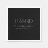 Moderne minimalistische bewerkbare tekst | Zwart & Servet (Voorkant)