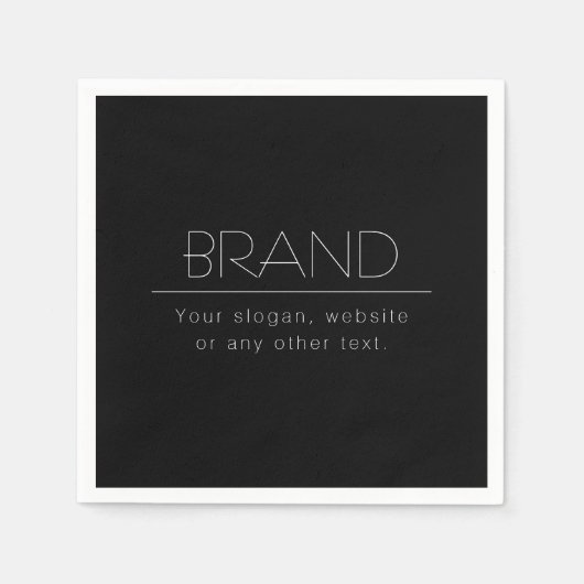 Moderne minimalistische bewerkbare tekst | Zwart & Servet (Voorkant)