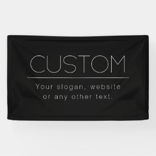 Moderne minimalistische bewerkbare tekst   Zwart & Spandoek