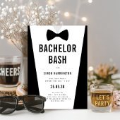 Moderne minimalistische Big Bold Bachelor Bash Par Kaart