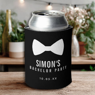 Moderne minimalistische Big Bold Black vrijgezelle Blikjeskoeler