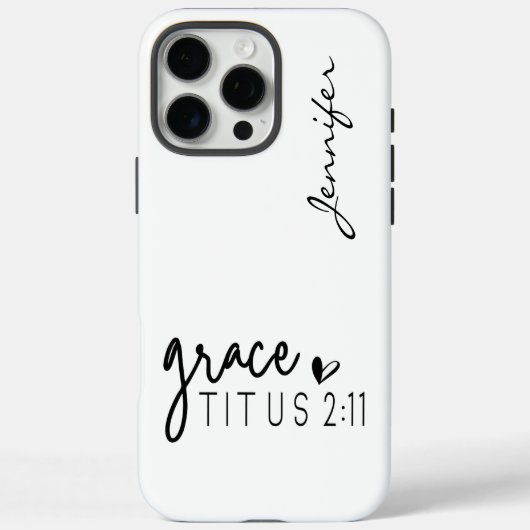 Moderne minimalistische bijbeltekst Titus 2:11 iPh Case-Mate iPhone Case (Achterkant)