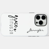 Moderne minimalistische bijbeltekst Titus 2:11 iPh Case-Mate iPhone Case (Achterkant (horizontaal))