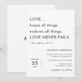 Moderne minimalistische bijbelvers Christelijke br Kaart (Voorkant / Achterkant)