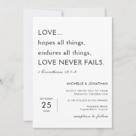 Moderne minimalistische bijbelvers Christelijke br Kaart