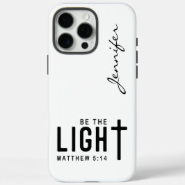 Moderne minimalistische bijbelvers Mattheüs 5:14 i iPhone 16 Pro Max Hoesje