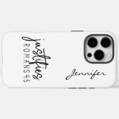 Moderne minimalistische bijbelvers Romeinen 4:5 iP Case-Mate iPhone Case (Achterkant (horizontaal))
