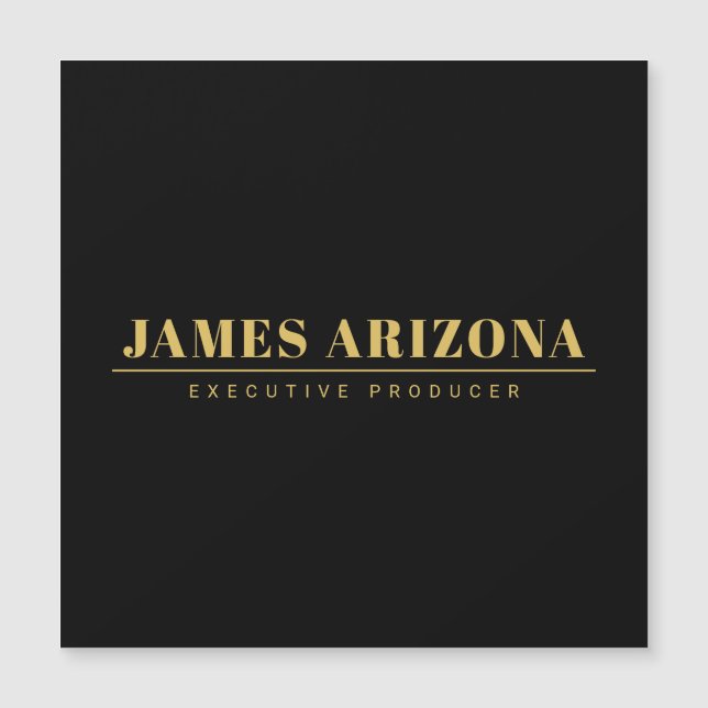 Moderne minimalistische Black Gold Professional Tr (Voorkant)