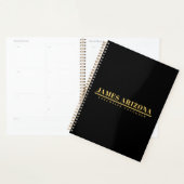 Moderne minimalistische Black Gold Professional Tr Planner (Display)