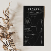 Moderne minimalistische Black Lash & Brow Service 