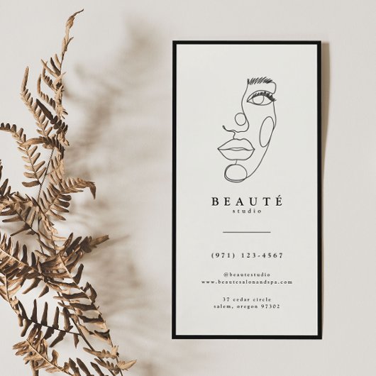 Moderne minimalistische Black Lash & Brow Service