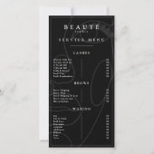 Moderne minimalistische Black Lash & Brow Service  (Voorkant)