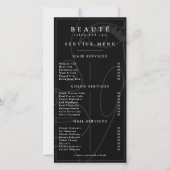 Moderne minimalistische Black Salon/Spa Service Me (Voorkant)