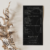 Moderne minimalistische Black Salon/Spa Service Me