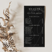 Moderne minimalistische Black Salon/Spa Service Me