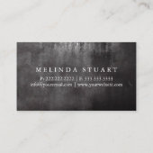 Moderne minimalistische Blackboard DRIVER Professi Visitekaartje (Achterkant)