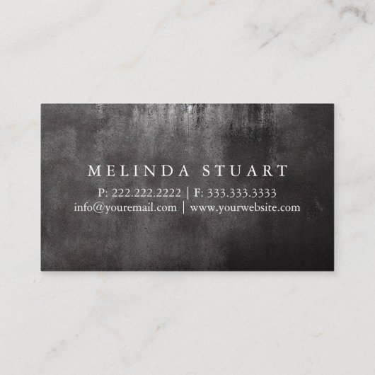 Moderne minimalistische Blackboard DRIVER Professi Visitekaartje (Achterkant)