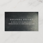 Moderne minimalistische Blackboard DRIVER Professi Visitekaartje (Achterkant)