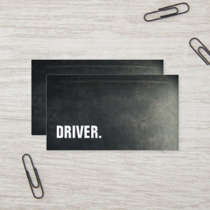 Moderne minimalistische Blackboard DRIVER Professi Visitekaartje
